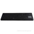Industrial Military Black Metal Keyboards With Touchpad / F